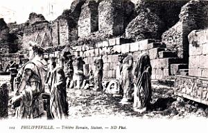 Phillippeville - Theatre Romain - Statues